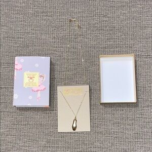 Bottleblond Jewels Ballet Slipper Carm Necklace NWT